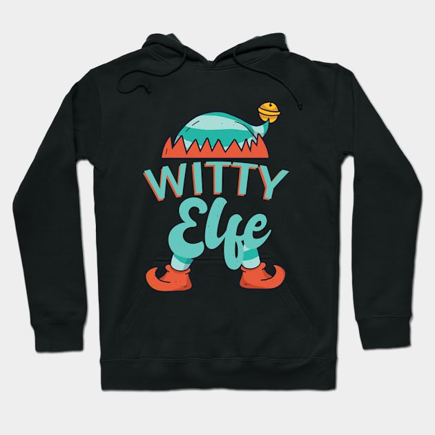 I'm The Witty Elf Matching Family Group Christmas Hoodie by For You